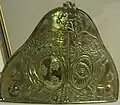 Plaque de bonnet de grenadier de la garde nationale de Reims 1789-1792.