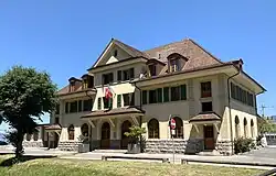 La face sud du bâtiment voyageurs.
