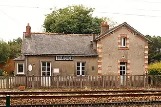 L'ancien bâtiment de la Gare de Brandérion.