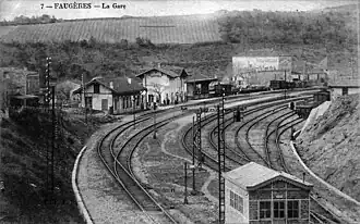 Gare de Faugère vers 1900