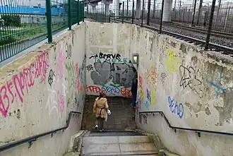 Accès souterrain.
