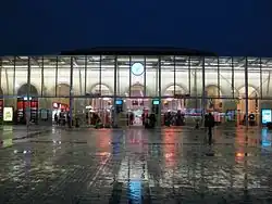 La gare nord de nuit.