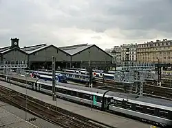 La gare, vue du pont de l'Europe.