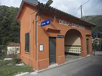 L'abri voyageurs de Drap-Cantaron.