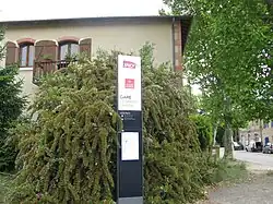Panneau indicatif.