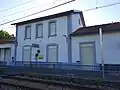 Photographie en couleurs, représentant un bâtiment.