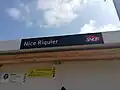 Panneau de gare.