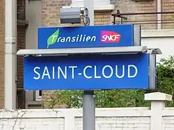 Panneau de la gare.