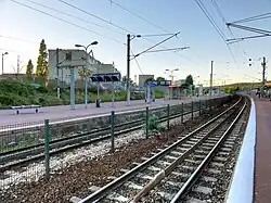 Les voies en direction de Montsoult - Maffliers (photo HDR).