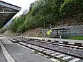 Les voies A et B de la gare.