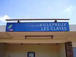 Panneau en gare.