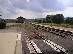 La gare de Villereversure quelques mois avant la fermeture de 2005.