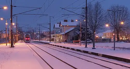 Desserte sous la neige en 2010.