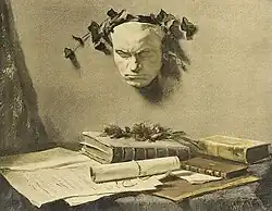 Nature morte au masque de Beethoven