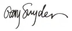 signature de Gary Snyder