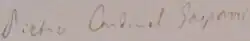Signature de Pietro Gasparri