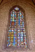 Verrière no&nbsp;1, nord du chœur - quatre saints.