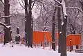 The Gates sous la neige, Central Park (2005).