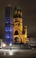 Église commémorative de l’empereur Guillaume Ier à Berlin, 1960-1963.