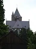 Geffen, le chevet de l'église Sainte-Marie-Madeleine.