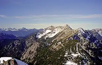 Le Geierköpfe vu du sud