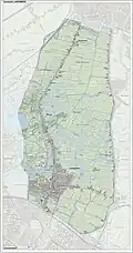 Carte de la commune (2020).