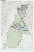 Carte topographique de la commune (2020).