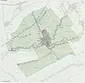 Carte topographique de la commune (2017).