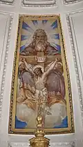 Peinture au plafond du maître-autel
