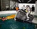 Test de flottaison et d'évacuation