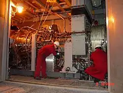 Vue du moteur.