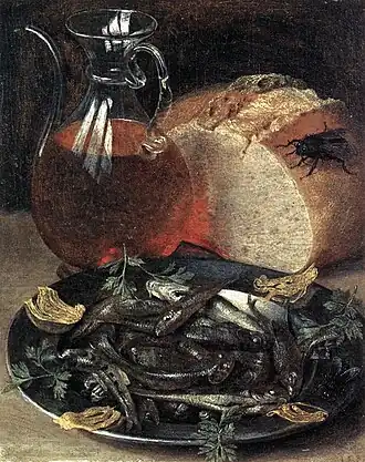 Nature morte au poisson (1637),Georg Flegel.
