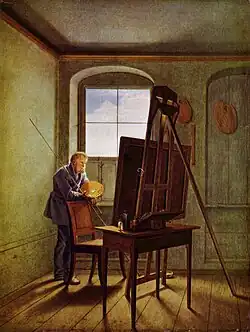 Georg Friedrich KerstingCaspar David Friedrich dans son atelier, 1819Berlin, Alte Nationalgalerie.