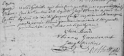 Acte de baptême de George Etienne Cartier. 6 septembre 1814. Paroisse Saint-Antoine-sur-Richelieu de la ville de Saint-Antoine-sur-Richelieu.