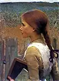 Écolière à la natte de Sir George Clausen