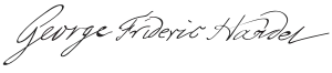 Signature de Haendel