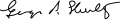 Signature de George Shultz