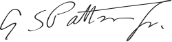 Signature de George Patton
