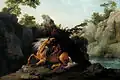 Cheval dévoré par un lion