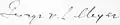 Signature de George von Lengerke Meyer
