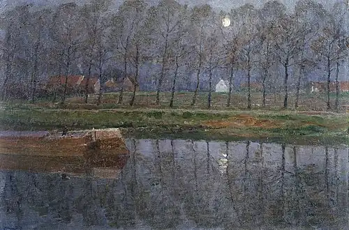 Le Canal de Terneuzen au printemps au clair de lune, 1902Musée des Beaux-Arts de Gand