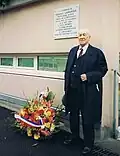 Inauguration de la plaque.