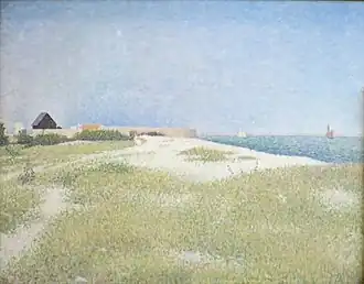 Georges Seurat : Vue du Fort-Samson aujourd'hui au musée de l'Ermitage, Saint-Pétersbourg