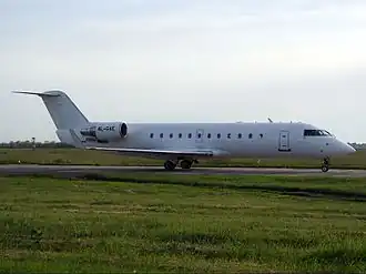 4L-GAE, l'appareil impliqué dans l'accident, ici à l'aéroport international d'Odessa en mai 2008.