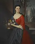 Portrait de Richa Franks, la fille d'Abigail par Gerardus Duyckinck