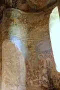 Christ en croix, fresque,