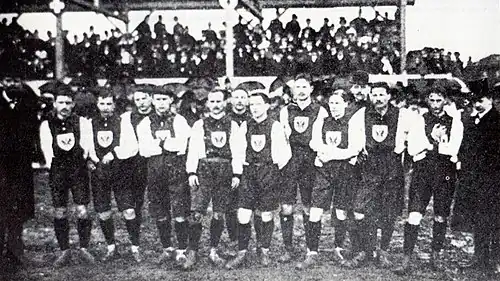 Image illustrative de l’article Match de football Suisse – Allemagne (1908)