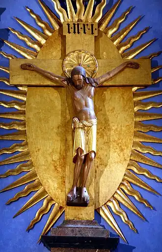 Crucifié quadriclave de la Croix de Gero, fin du Xe siècle