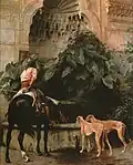 Retour de la chasse. Circassien à l’abreuvoir.