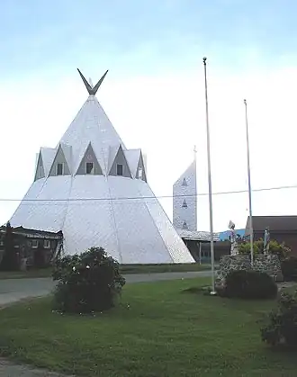 L'église de Gesgapegiag.